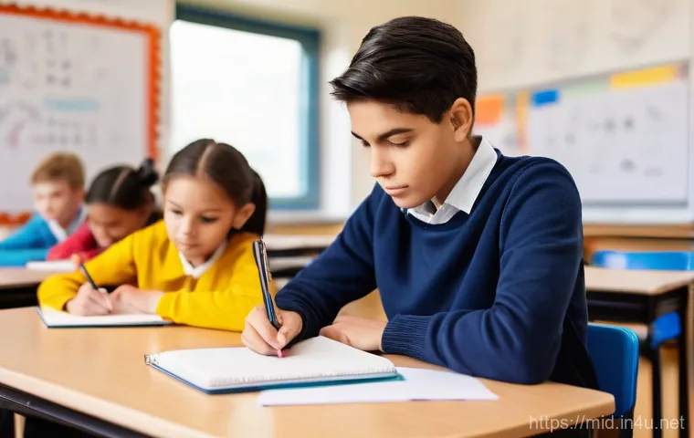 중학교 ADHD 학생 지도 - **Image Prompt 1: Personalized Academic Coaching for a Middle Schooler with ADHD**
    "A diverse mi...