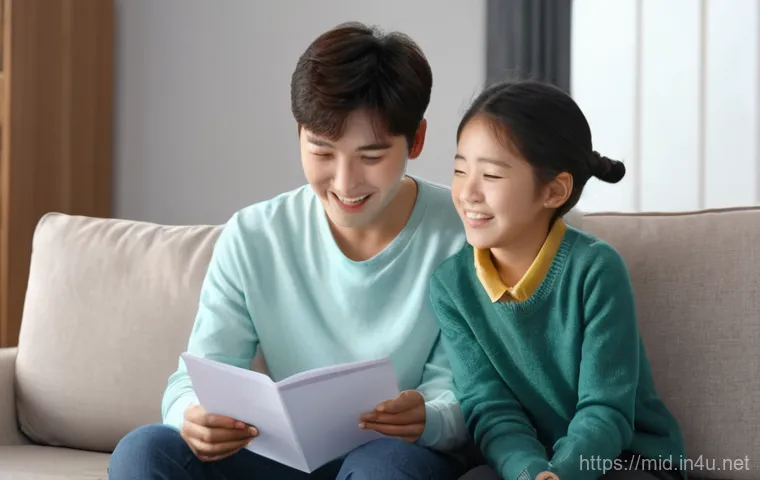 중학교 발표력 향상법 - **Prompt:** A heartwarming scene featuring a Korean middle school student, looking slightly anxious ...